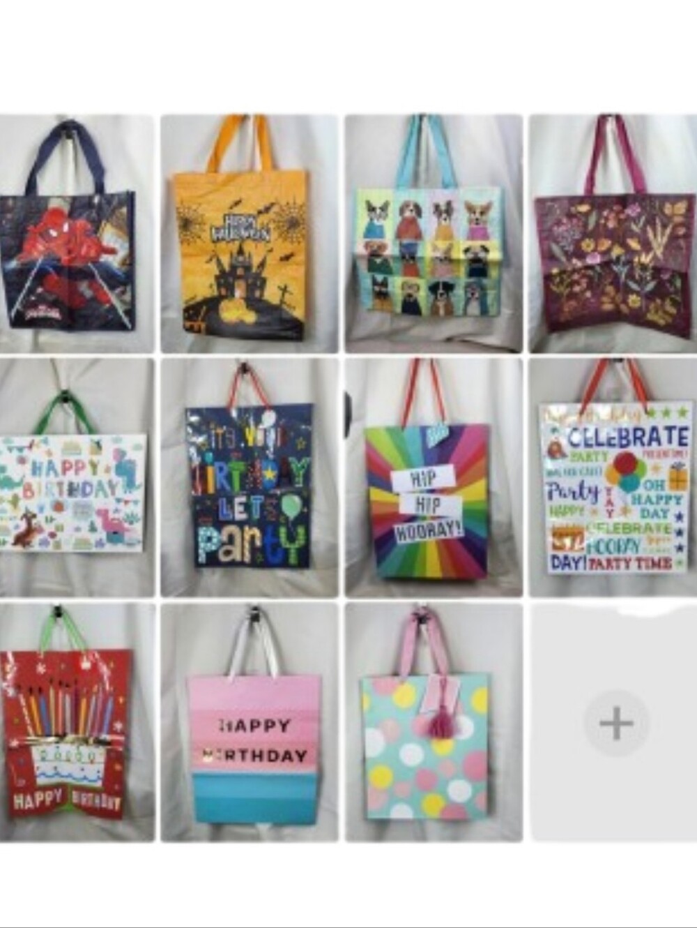 Bundle Of 11 Assorted Birthday Gift Bags
